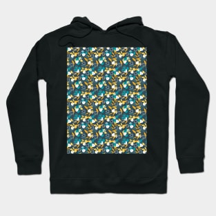 Pear Fruit Plant in Black Color Pattern Hoodie